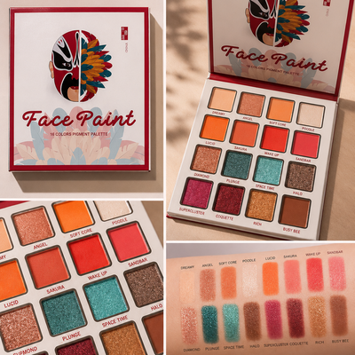 Face Paint 16-Color Pigment Palette